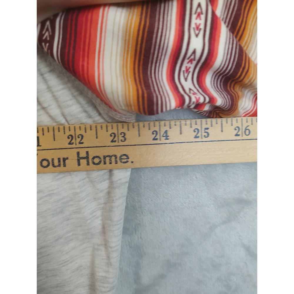 Panhandle Slim Womens XXL Western Graphic Tee Serape Raglan 3/4 Sleeve Gray NEW - Picture 5 of 10